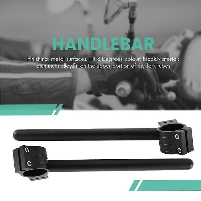 39MM Motorcycle Clip-on 7/8 Fork Handlebars Raised for YZF-R6 1999-2004 R6S 06-09 FZR100