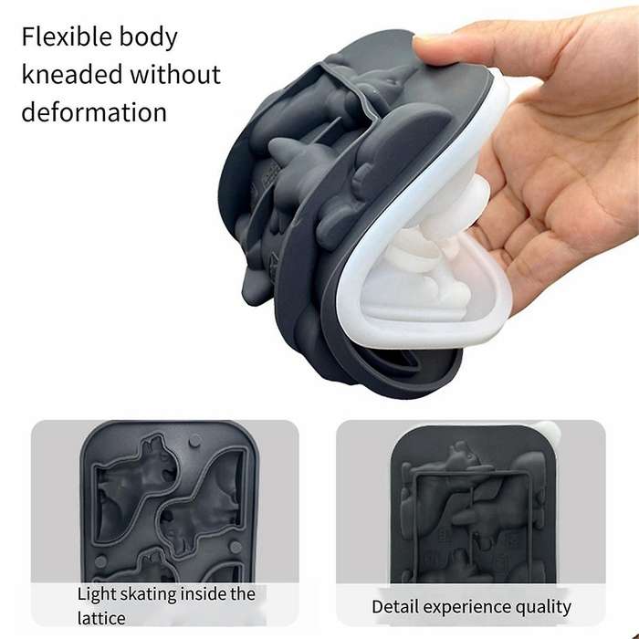 3d Dog Ice-cube Tray Fun Shapes, Cute Dog Ice Mold for Whiskey,cocktail,