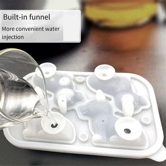 3d Dog Ice-cube Tray Fun Shapes, Cute Dog Ice Mold for Whiskey,cocktail,