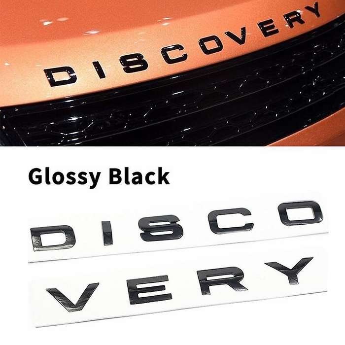 3D Glossy Black Letter Car Rear Front Decal Sticker Compatible Land Rover