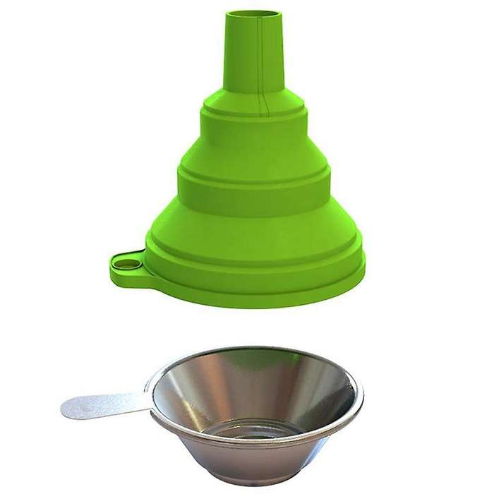 3d Printer Accessories Silicone Collapsible Funnel with Stainless Steel Resin Filter Cup for Lcd Fo