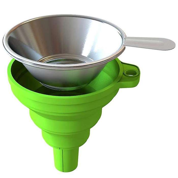 3d Printer Accessories Silicone Collapsible Funnel with Stainless Steel Resin Filter Cup for Lcd Fo