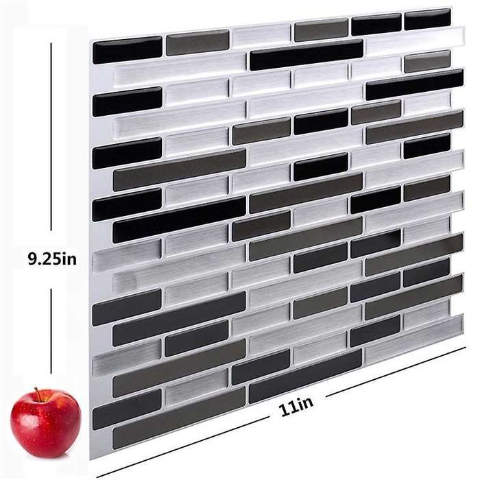 3d Wall Stickers Brick Wallpaper Tile for Kitchen Bathroom Backsplash Anti-tile Home Decor 28x23.5c