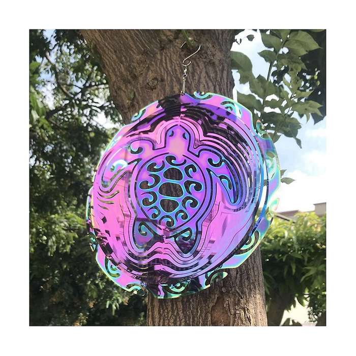 3d Tortoise Wind Chimes Spinner Bell Pendant for Room Party Christmas Decor Garden Decoration Outdoo