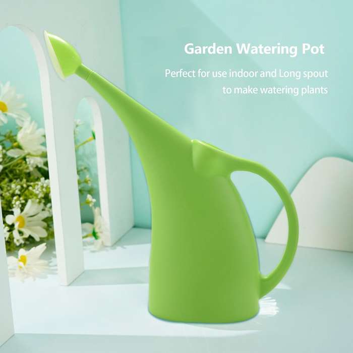 3l Large Capacity Plastic Watering Can for House Outdoor Plant Green Watering Vegetable Garden Wate