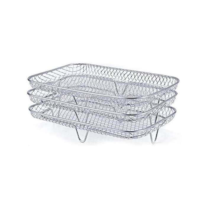 3-layers Grilling Rack Stainless Steel Airfryer Tool Baking Tray Roasting Cooking Rack Kitchen