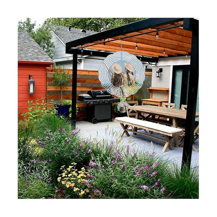 3pack 8 Inch Sublimation Wind Spinner Blanks 3d Wind Spinners Hanging Wind Spinner for Indoor Outdo