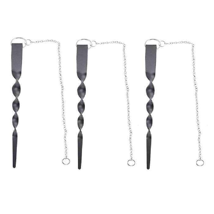 3mm Thk, 13 Inches Rain Chain Anchoring Stake Including 17 Inches Long-Chain -Coated Iron