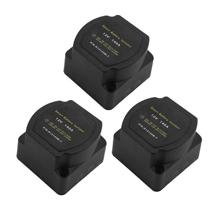 3pcs 12V 140A Voltage Sensitive Relay Battery Isolator Automatic Charging Relay Car Accessories Car