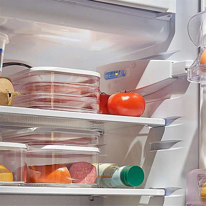 3PCS 1.6L with 3 Tier Meat Pieces Storage Box Airtight Lid Dishwasher Safe 3Layer Crisper