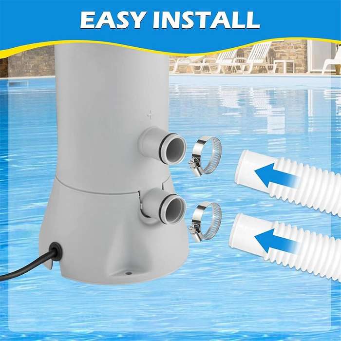 3Pcs 1.25in Pool Hose,59in Long Accessory Pool Pump Hoses for 1-1/4in Diameter All Above Ground Pool
