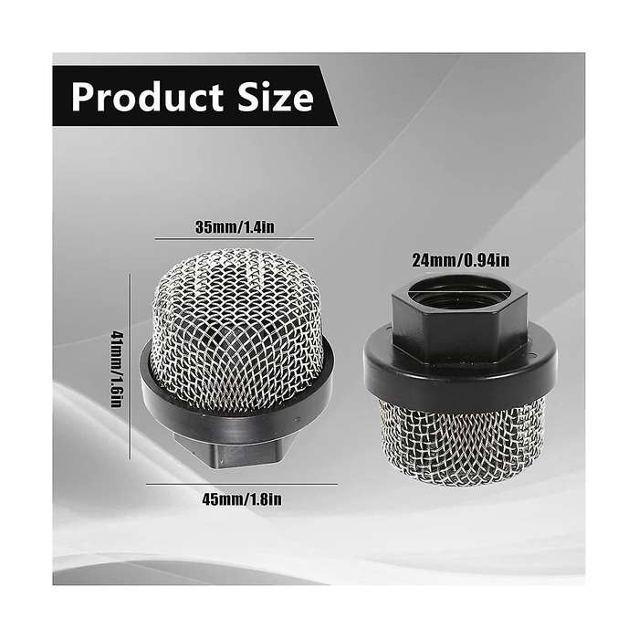 3pcs 246385 Hose Inlet Strainer Filter,inlet Suction Strainer Mesh Filter Intake Hose Strainer Scre