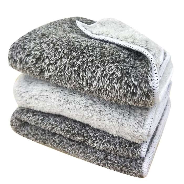 3PCS 40X40cm Car Microfiber Cleaning Towels Dust Rags Cleaning Cloths Bulk Multi-Functional Wipes Re