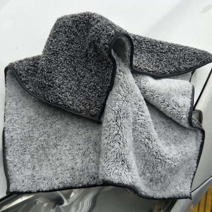 3PCS 40X40cm Car Microfiber Cleaning Towels Dust Rags Cleaning Cloths Bulk Multi-Functional Wipes Re