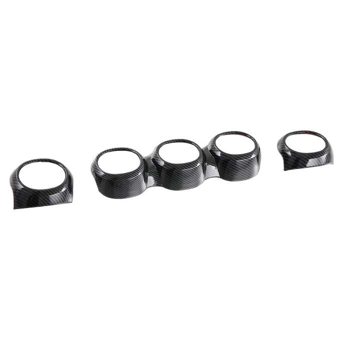 3PCS ABS Carbon Fiber Interior A/C Outlet Cover Trim for C-Class W206 C260 2022