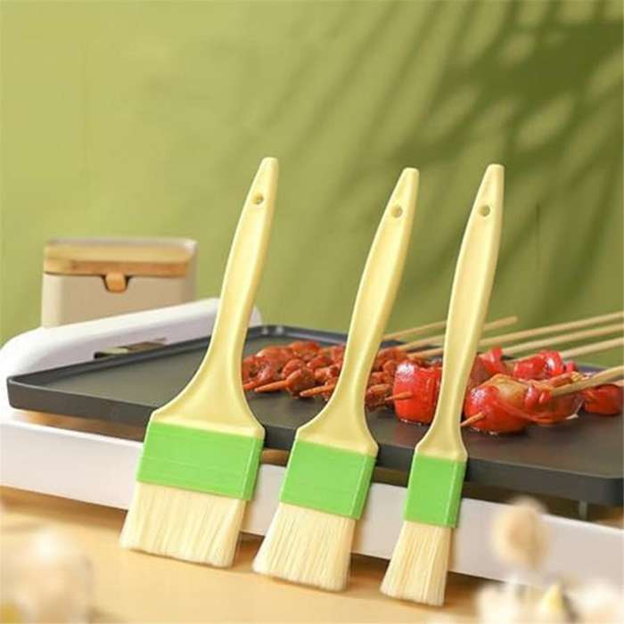 3Pcs Basting Pastry Brush, Cooking Brush Set,Grill Brush, Food Brush for Baking, Perfect for Marinad