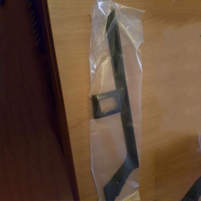 3PCS Car Air Conditioning Vent Trim Carbon Fiber Air outlet Frame Decoration Accessories for 2016-20