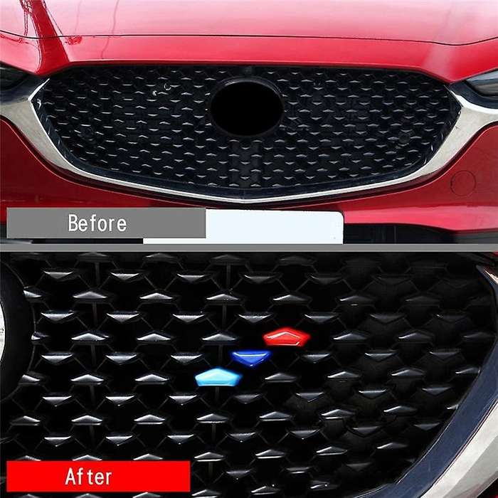 3Pcs Car Front Grille Trim Strip Cover Bumper Stripes Cover Stickers for -30 CX30 2022+