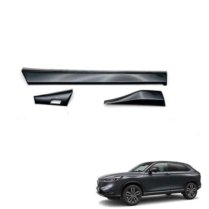 3pcs Car Glossy Black Center Console Dashboard Panel Decorative Cover Trim for -v Vezel 2021 2022 R