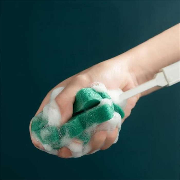 3Pcs Christmas Tree Shape Retractable Cup Brush Sponge Long Handle Telescopic Wineglass Coffe Tea Gl