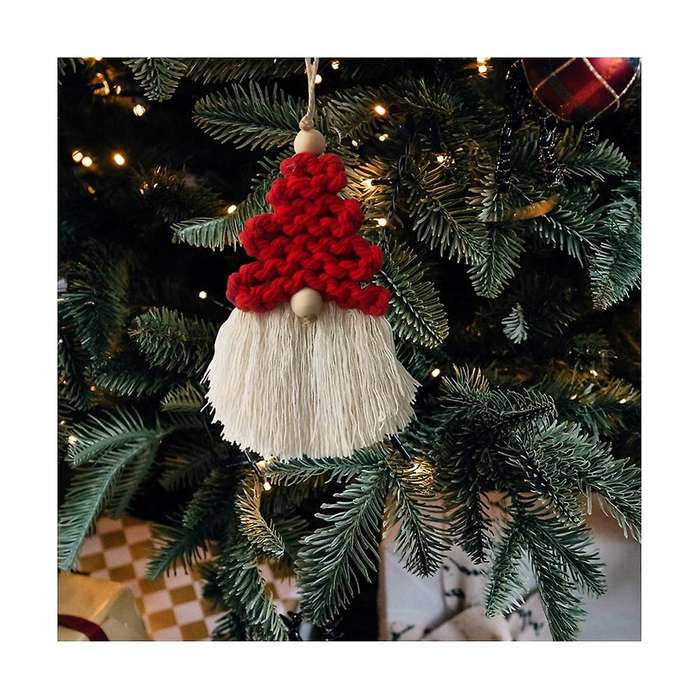 3pcs Christmas Trees Ornament Santas Hanging Ornament Woven Decoration Christmas Gift Christmas Supp