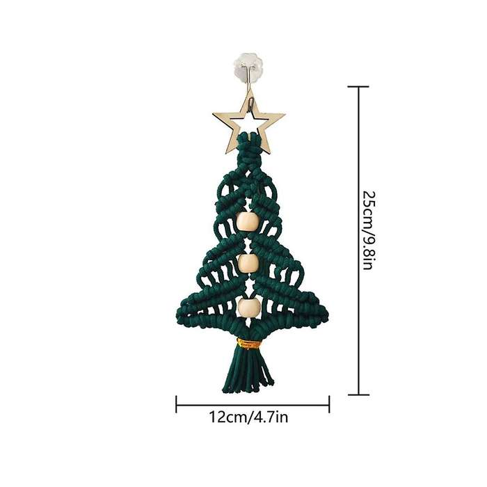 3pcs Christmas Trees Ornament Santas Hanging Ornament Woven Decoration Christmas Gift Christmas Supp