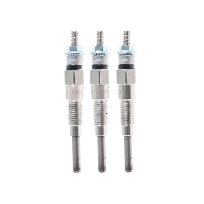 3pcs Engine Heater Glow Plugs 8mm for Tractor B21 B1700d B1700e Part Number 16851-65512 16851-65510