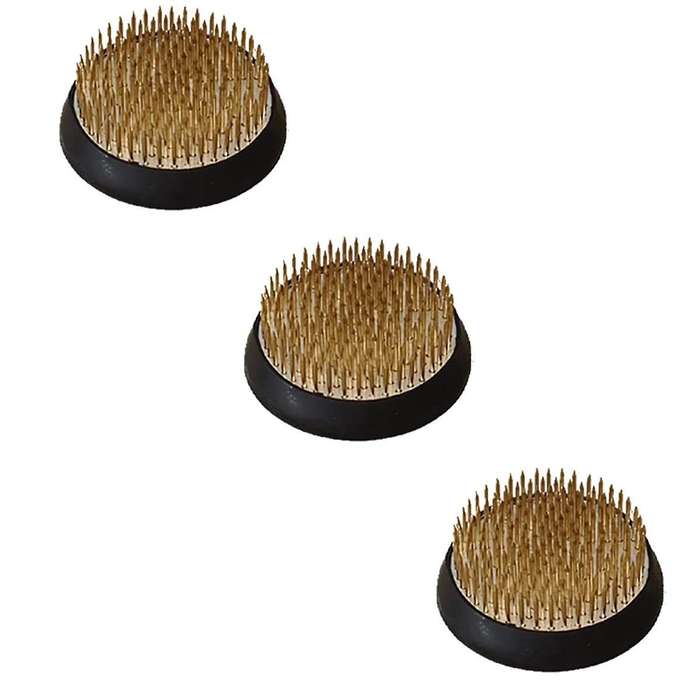 3pcs Flower Frogs Holder,2inch Round Flower Arrangement Kenzan Japanese Pin Frogs for Flowers Fixat