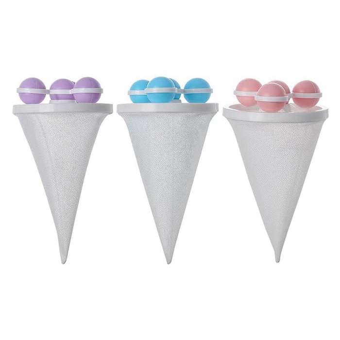 3Pcs Floating Hair Filtering Mesh Removal, Reusable Washing Machine Hair Filter Cleaning Mesh Bag P