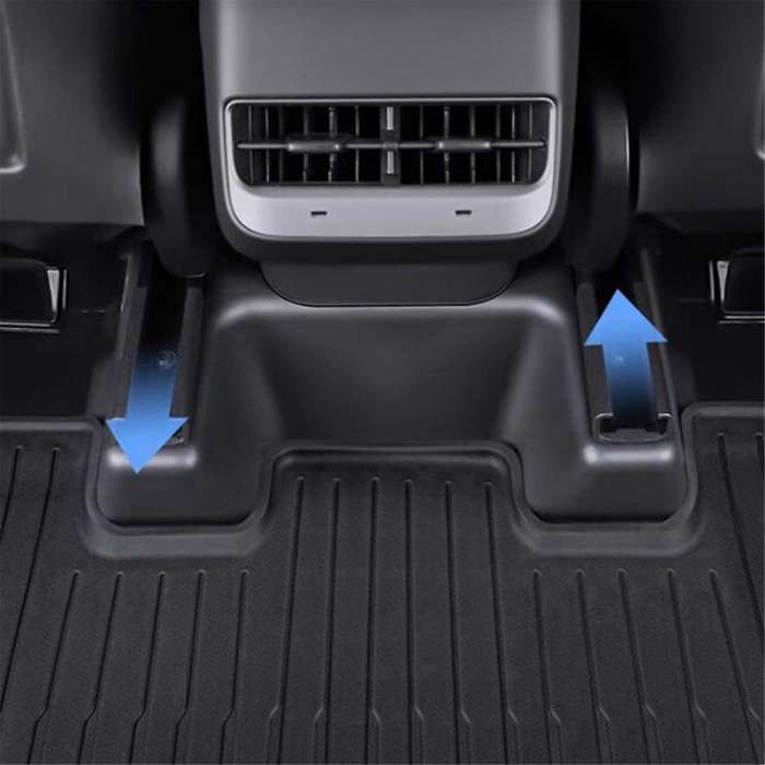 3pcs for Model Y Car Under Seat Corner Guard Rear Seat Slide Rail Protector Cover Anti-kick Decor Pr