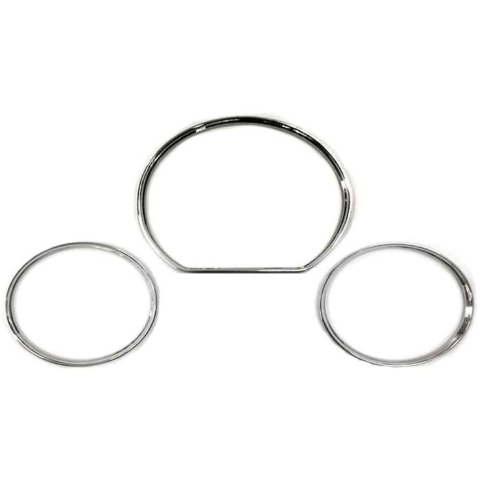 3Pcs Gauge Dial Dash Cluster Rings Dashboard Cover Bezel Trim for W210 W208 2000-2002