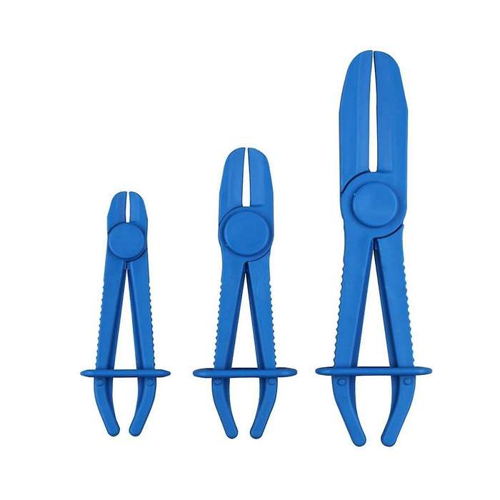 3pcs Hose Pinch Off Pliers, Line Clamp Pliers Set for Flexible Hoses, Gas Lines, Radiator, Brake, Co