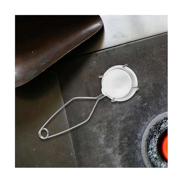 3pcs Melting Ceramic Crucible Dish Cups Sets Crucible Tong Melting Gold Silver Whip Tongs Jewelry Me