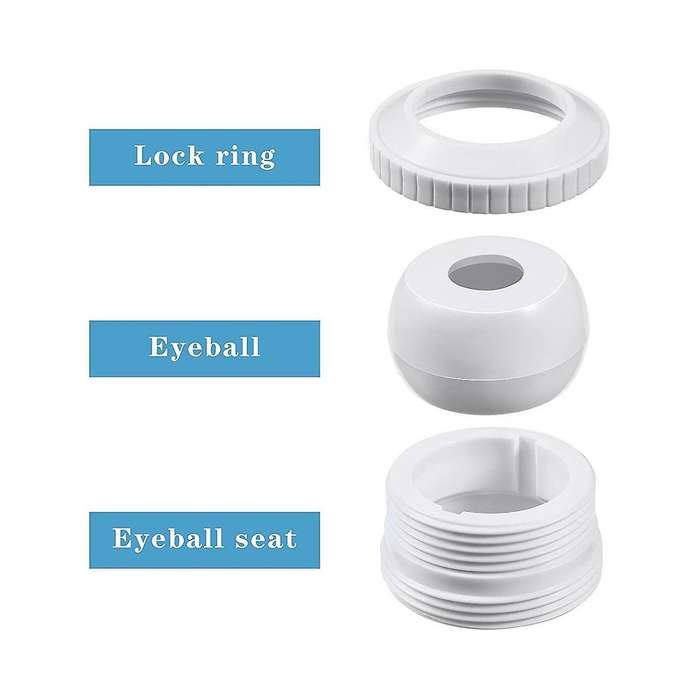 3Pcs Nozzle for Swimming Pool Opening Eyeball Nozzle Flow Inlet Fitting for SP1419D