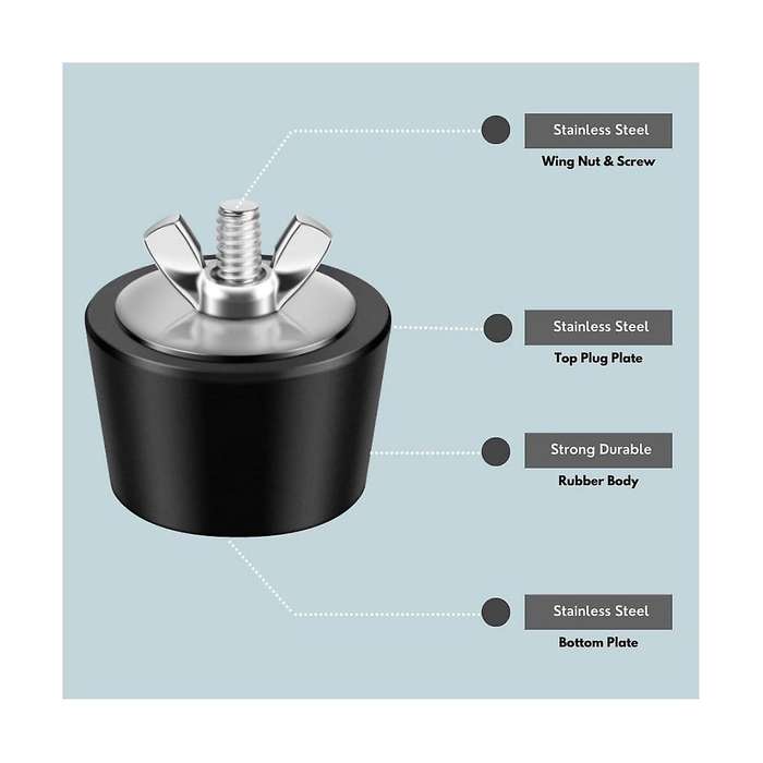 3pcs Pool Winterizing Plugs, 3 Sizes, 1inch, 1.25inch & 1.5inch, Swimming Pool Winter Expansion Plu