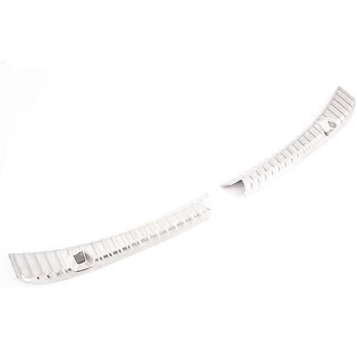 3Pcs Rear Trunk Bumper Frunk Bumper Protector Guard Stainless Steel Silver Alloy for