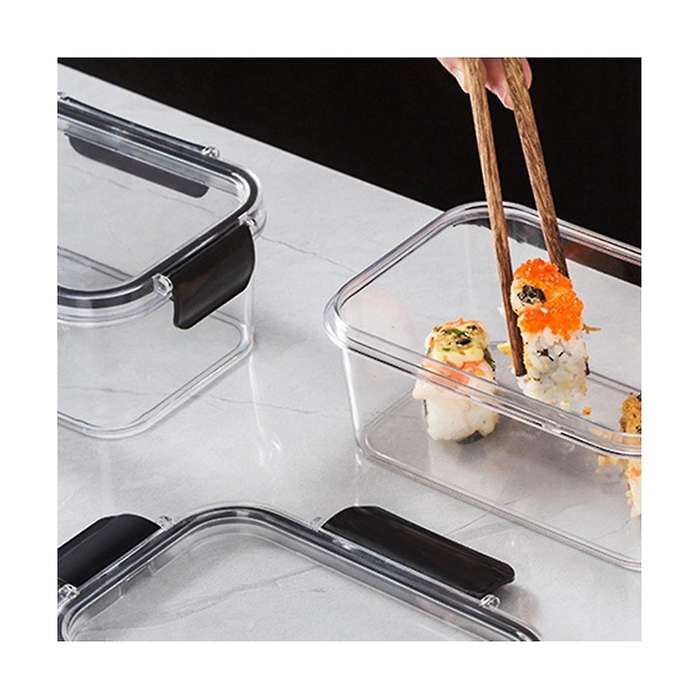 3pcs Refrigerator Food-grade -keeping Box Freeze Food Sealed Box with Lid, Suitable for Vegetables a