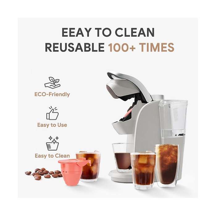 3pcs Reuse Suitable for 2.0 Directly Add Powder Holder All-in-one Machine Coffee Capsule Filter Cup