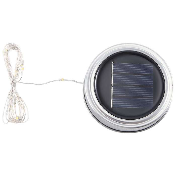 3pcs Solar Decorative Light Lid Outdoor Waterproof Solar Power Glass Decorative Light Accessories W