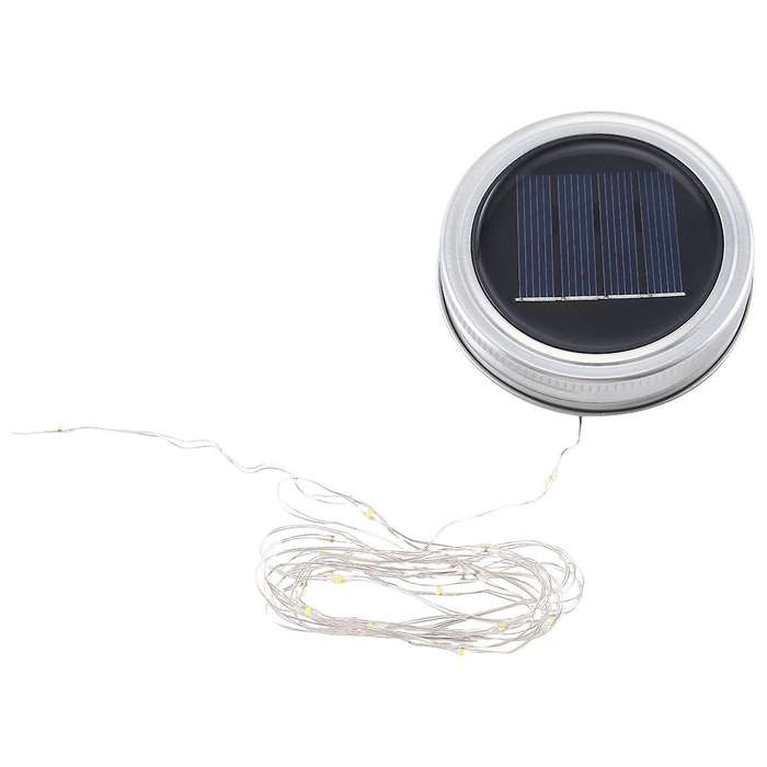 3pcs Solar Decorative Light Lid Outdoor Waterproof Solar Power Glass Decorative Light Accessories W