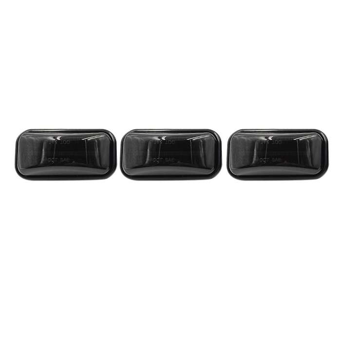 3Pcs Smoked LED Rear Red Cab Roof Marker Light for H2 2003-2009 / 2005-2009