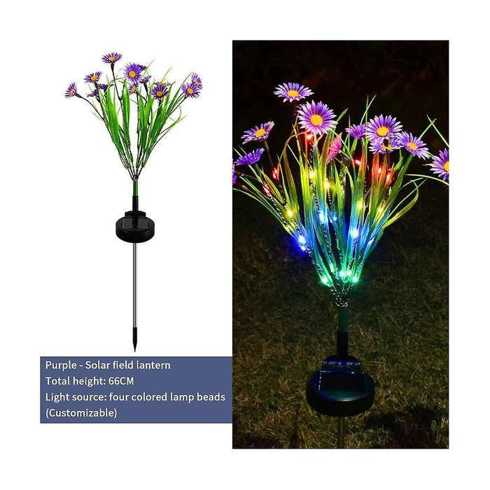 3pcs Solar Garden Lights Solar Swaying Light, Sway By Wind, Outdoor Lights for Yard Patio Decoration