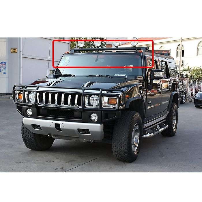 3Pcs Smoked LED Front Amber Cab Roof Marker Light for H2 2003-2009 / 2005-2009