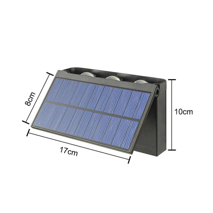 3pcs Solar Wall Light -led Outdoor Wall Solar Light Waterproof Garden Wall Lighting for Villa Patio