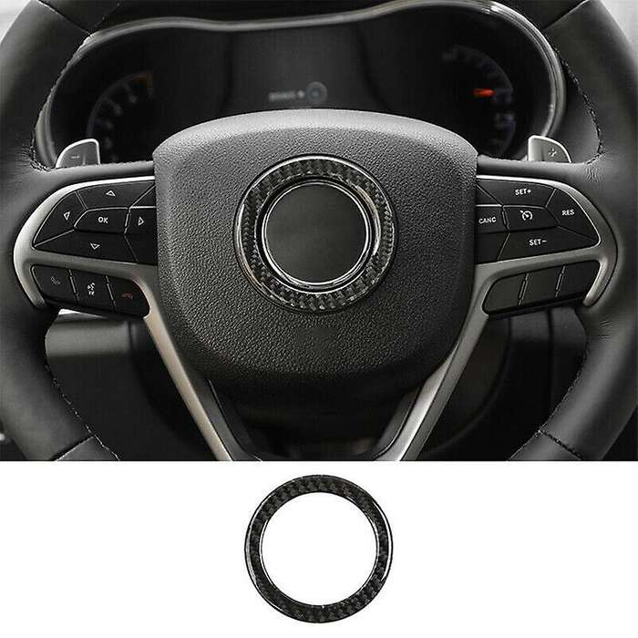 3PCS Steering Wheel Trim Cover for 2011-2020 Grand & for 2014-2020 Decoration (Carbon Fiber)