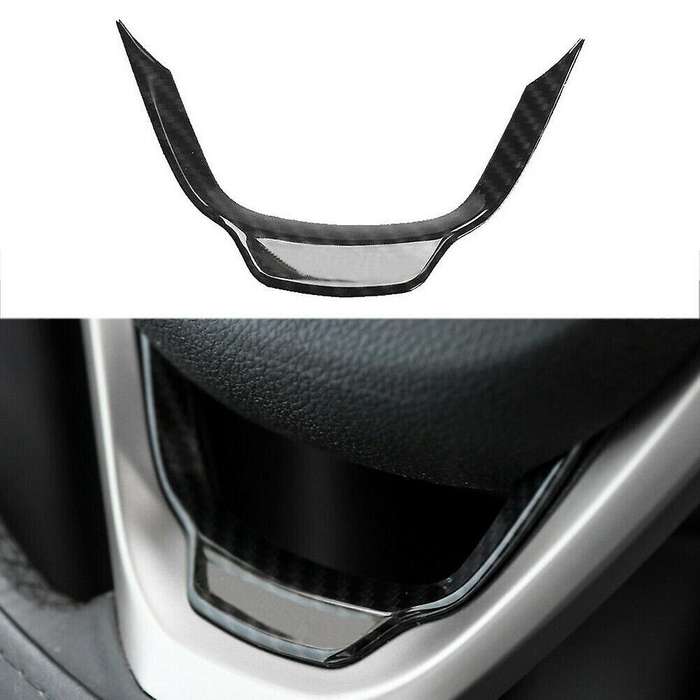 3PCS Steering Wheel Trim Cover for 2011-2020 Grand & for 2014-2020 Decoration (Carbon Fiber)