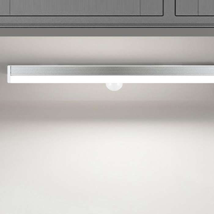 3PCS USB Motion Sensor LED Closet Light Body Induction Under Cabinet Drawer Wardrobe Night Light Whi