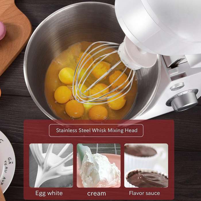 3pcs Whisk Replacement Attachment for Tilt-head Stand Mixer, K45ww Wire Whip Beater for Egg Heavy C