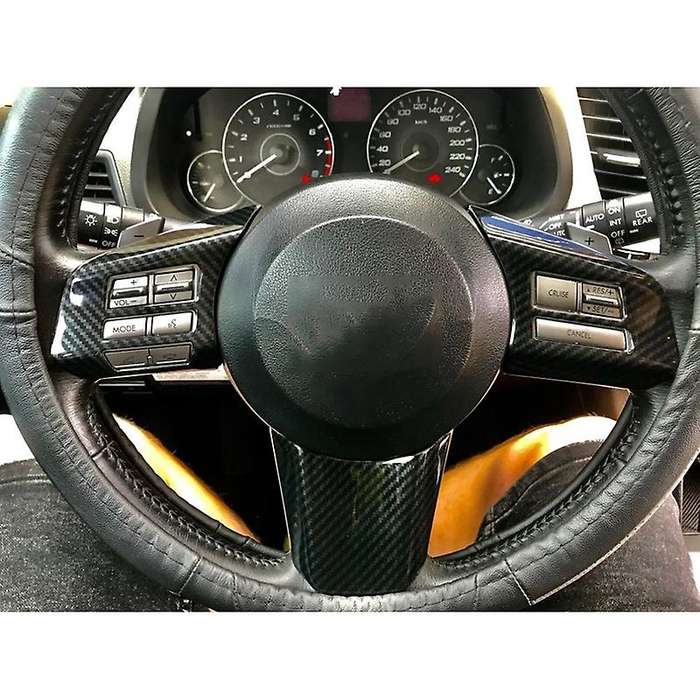 3Pcs/Set Car Steering Wheel Switch Decoration Frame Cover Stickers for 2010-2014
