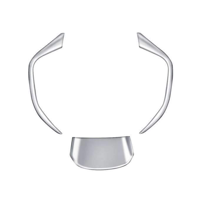 3pcs/set Car Dumb Silver Steering Wheel Decoration Cover Trim Sticker for Prius 60 Series 2022-2023